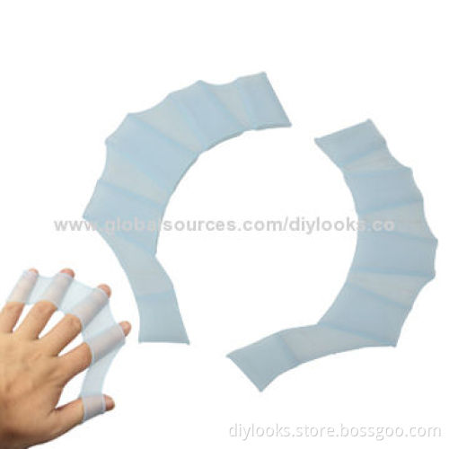 Flexible Silicone Finger Swimming Gloves